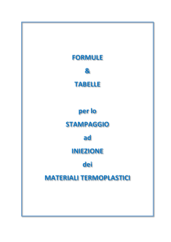 FORMULARIO per lo stampaggio della plastica - gart