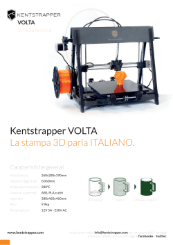 Kentstrapper VOLTA La stampa 3D parla ITALIANO.