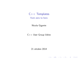C++ Templates - from zero to hero