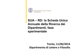 SUA-RD - Università degli Studi di Trento