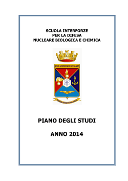 PIANO DEGLI STUDI ANNO 2014