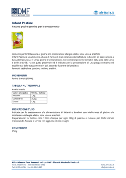Infant Pastine - AFR &ndash; Advanced Food Research