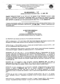 Deliberazione n. 348 del 15.04.2014