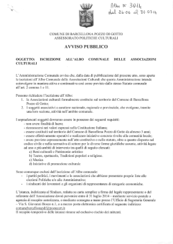 iscrizione albo associazioni culturali
