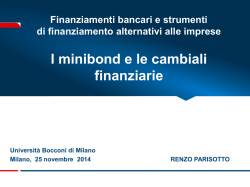 I minibond e le cambiali finanziarie - Content-Egea