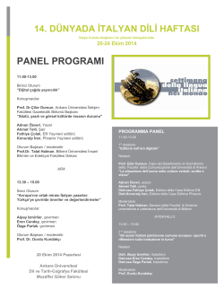 panel programı - Ankara Üniversitesi