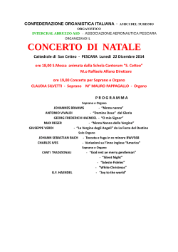 CONCERTO DI NATALE - Intercral Abruzzo