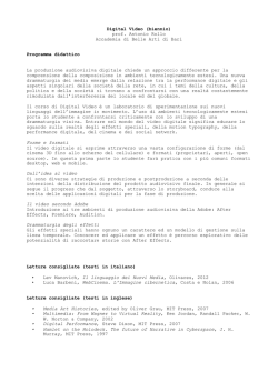 Digital_Video_Biennio - Accademia di Belle Arti di Bari