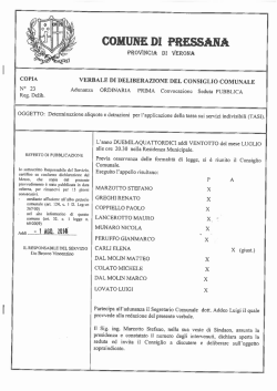 COMUNE DI PRESSANA