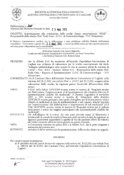 Deliberazione n. 260 del 23.03.2012