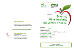 Programma Convegni Sana 2014 - Fondazione Scienze della Salute