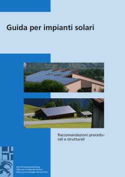 Guida per impianti solari