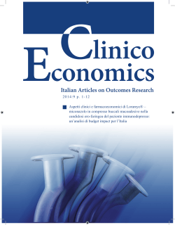 2014:9 p. 1-12 Aspetti clinici e farmacoeconomici di Loramyc
