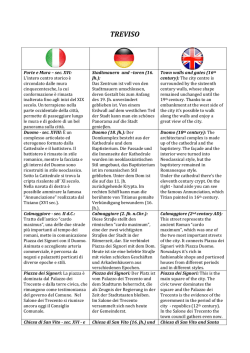 Itinerario treviso
