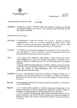 Delibera del 21 Ottobre 2014. N.1693 [file]