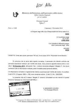 Diritto allo studio personale Ata