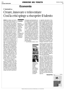 Creare, innovare e reinventare Così la crisi spinge a riscoprire il