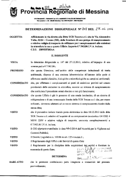 D.D. 539 N. 203 - Provincia Regionale di Messina