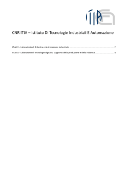 CNR ITIA – Istituto Di Tecnologie Industriali E