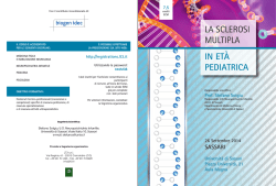 la sclerosi multipla in età pediatrica
