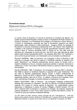 Diplomati ticinesi 2014 a Changins
