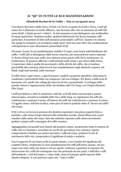 il &ldquo;qi&rdquo; in tutte le sue manifestazioni