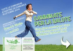 CAMMINATE PER LA SALUTE