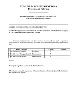 Delibera n. 14 del 10/03/2014