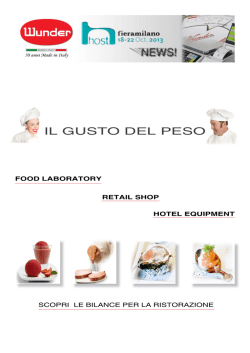 IL GUSTO DEL PESO
