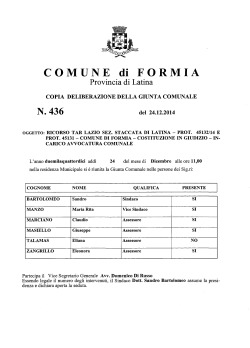 N. 436 - Comune di Formia