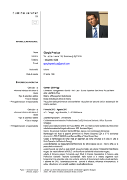 Download CV - Laboratorio Management e Sanita
