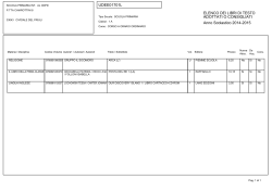 Libri di testo scuola primaria anno 2014