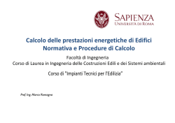 ITE_Calcolo delle prestazioni energetiche Edifici - e