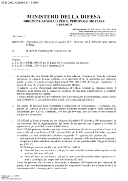 ARQ 2014 - M.M. - Ministero della Difesa