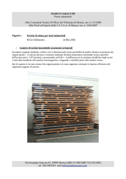 MARCO SARACCHI Perito industriale Albo Consulenti Tecnici d