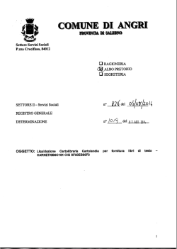 Determina n.1019-2014 Liquidazione