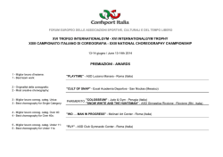 Internationalgym Premiazioni 2014