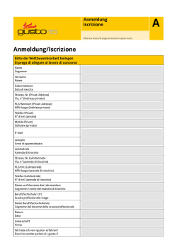 Iscrizione &laquo;gusto15&raquo;: pdf