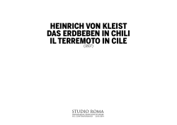 heinrich von kleist das erdbeben in chili il terremoto