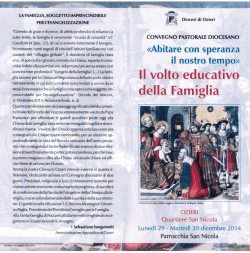 convegno pastorale diocesano "abitare con