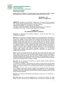 2014SAL-200 Acquisizione Farmaci Esclusivi di nuovo inserimento