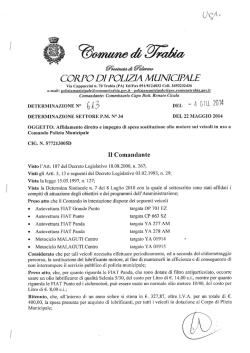 Determina n.613 del 04/06/2014