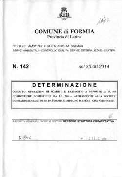 COMUNE di FORMIA