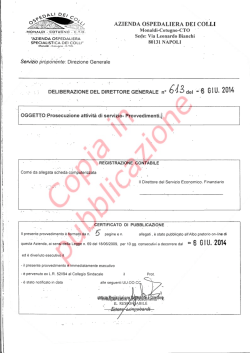 80131 NAPOLI - Ospedali dei Colli
