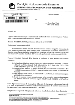 ISTITUTO PER LA TECNOLOGIA DELLE MEMBRANE