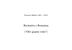 Recitative e Romanza ("Oh! quante volte")