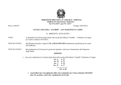 graduatoria infanzia S M in Campo 2014