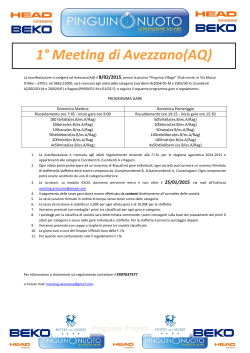 1° Meeting di Avezzano(AQ)