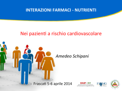 interazioni farmaci -‐ nutrienti - fimmg alimentazione
