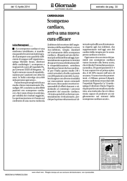 Il Giornale - Ospedale Niguarda C&agrave; Granda
